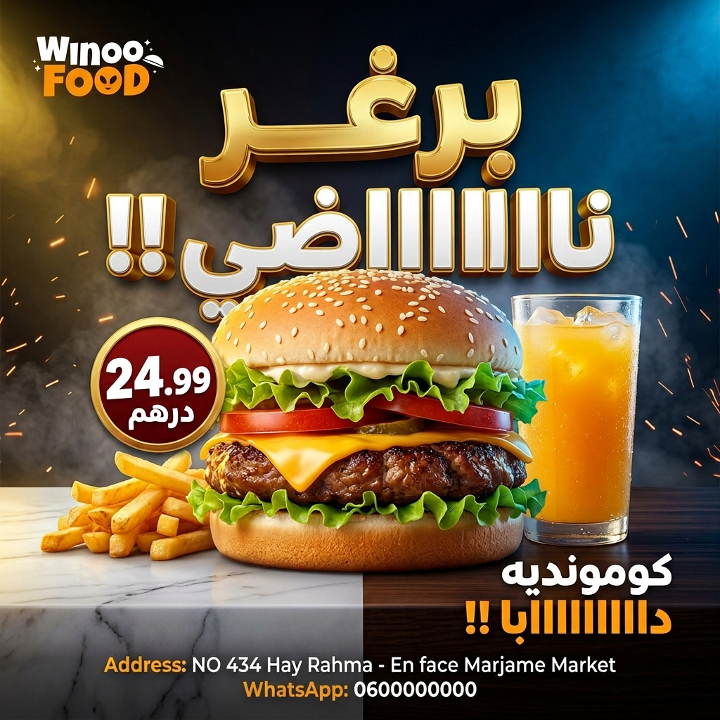 Restofy AI Generated Food Marketing Poster